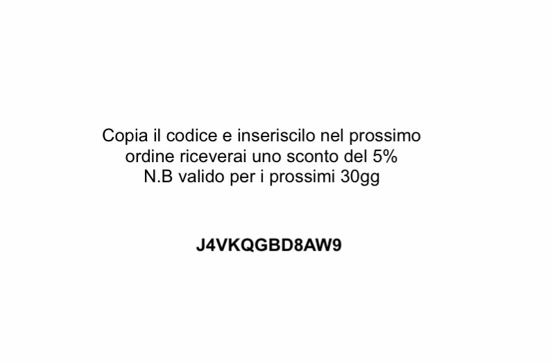 Codice sconto 5%