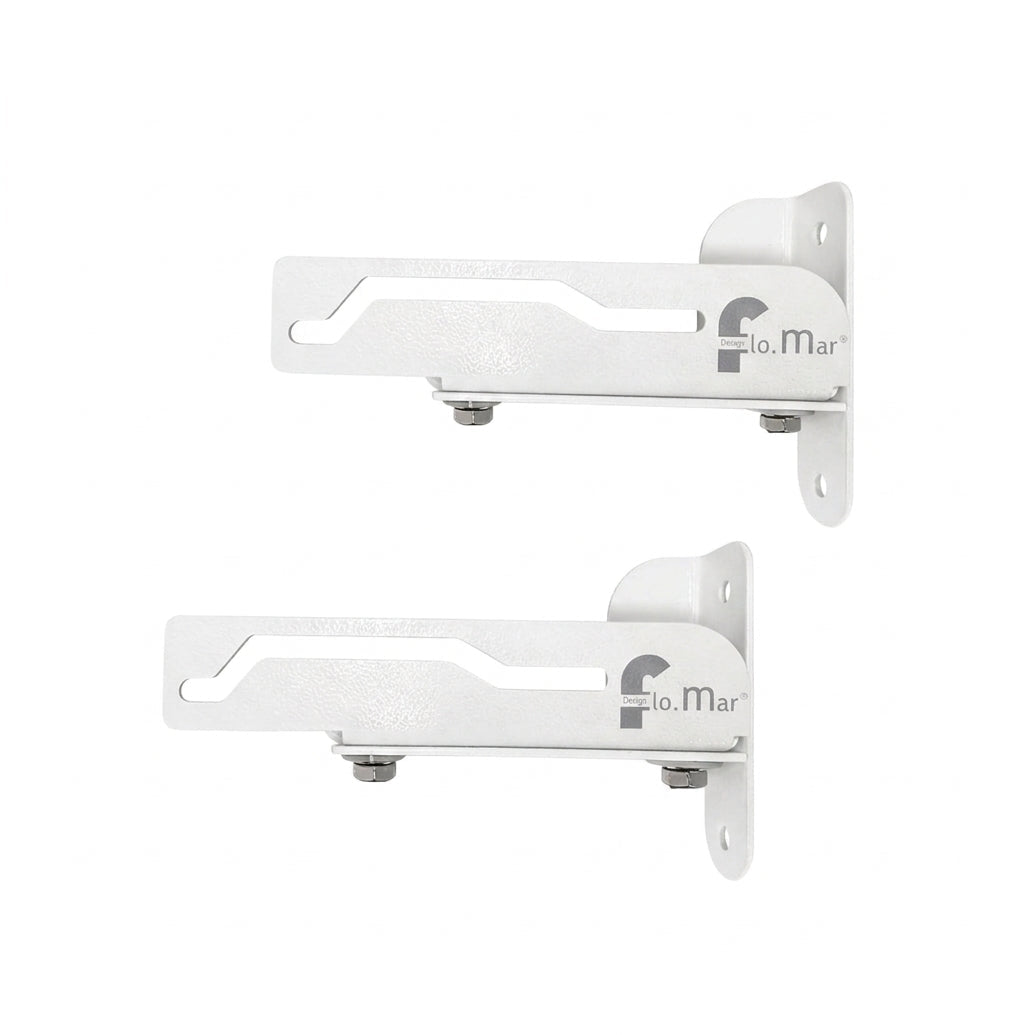 Kit Completo per Montaggio a Parete, solo per Stendino modello Flip - Kit di Fissaggio a Muro - Bianco