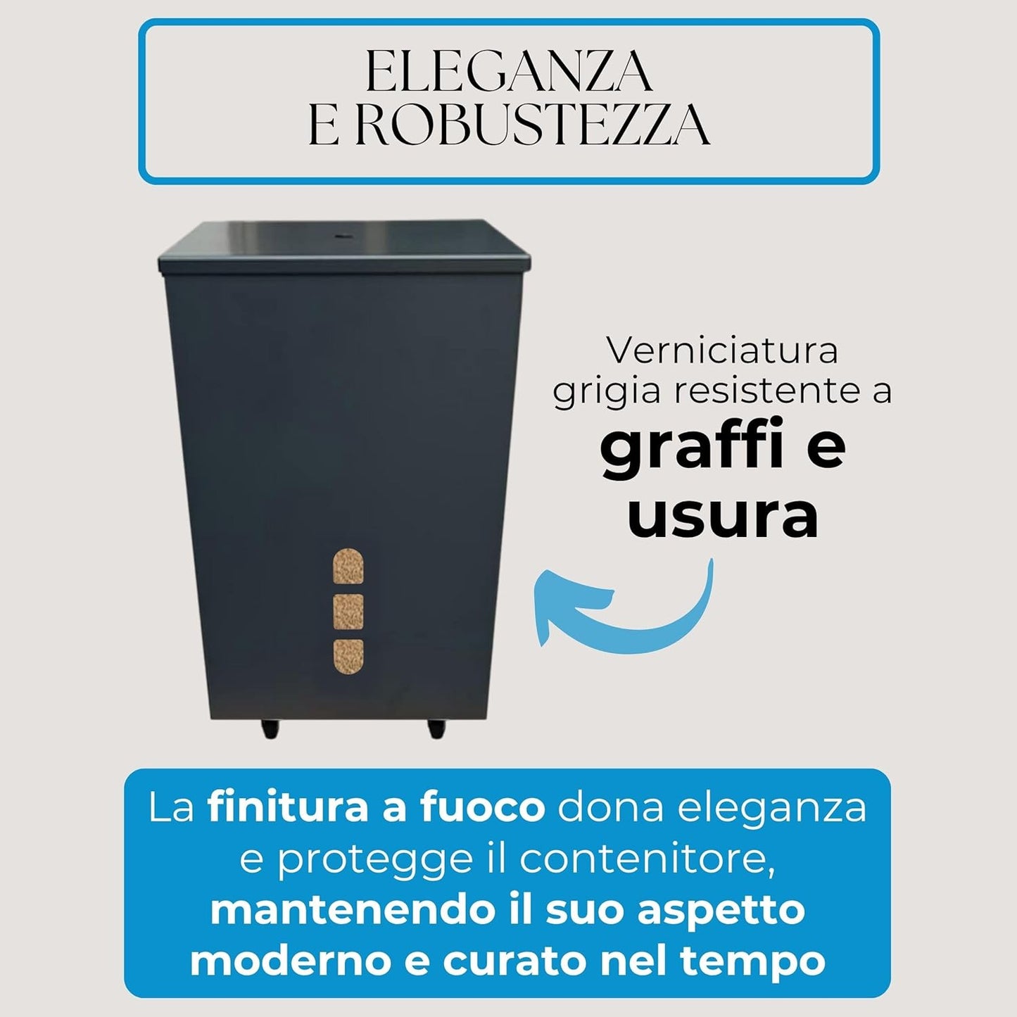 Porta Pellet – Grigio