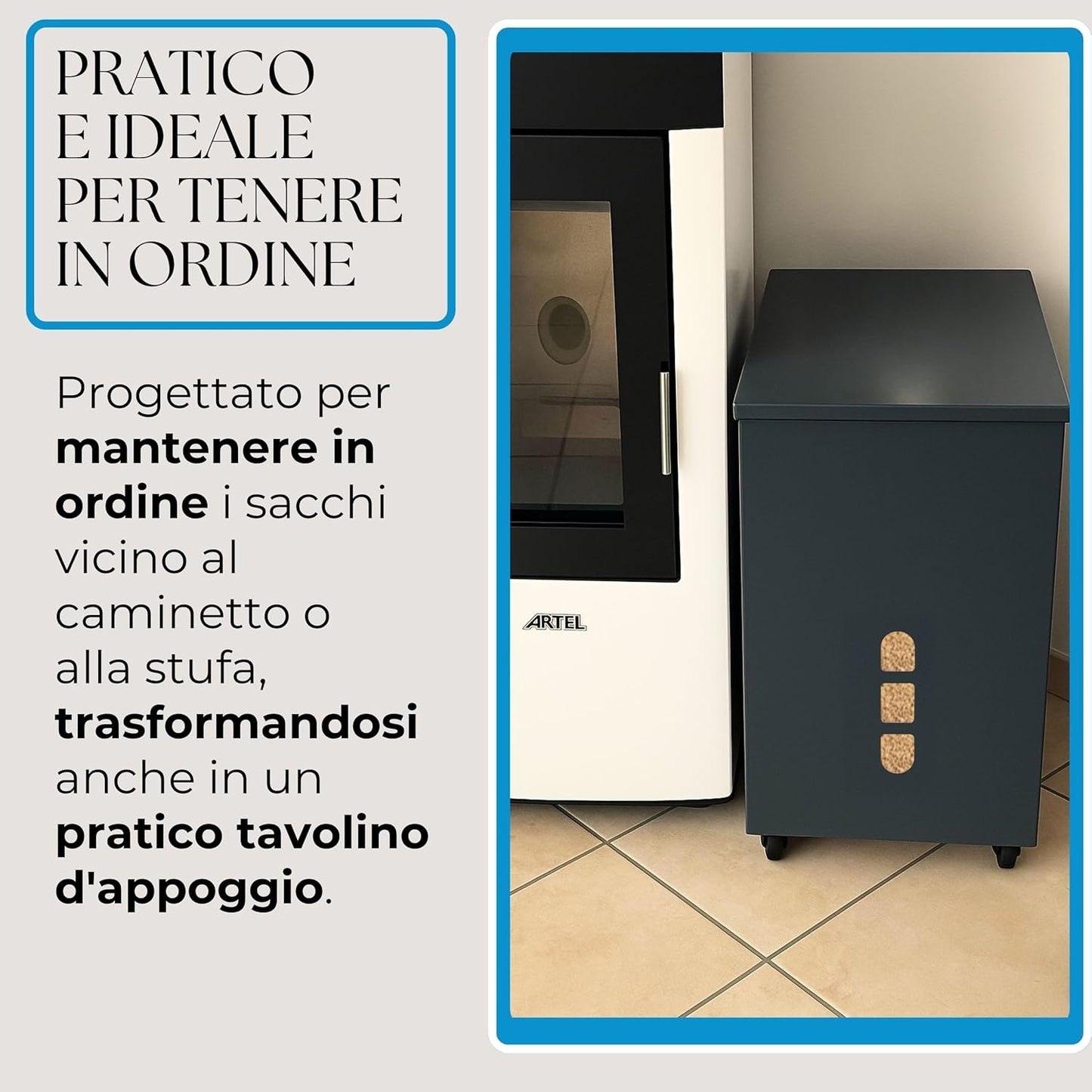 Porta Pellet – Grigio