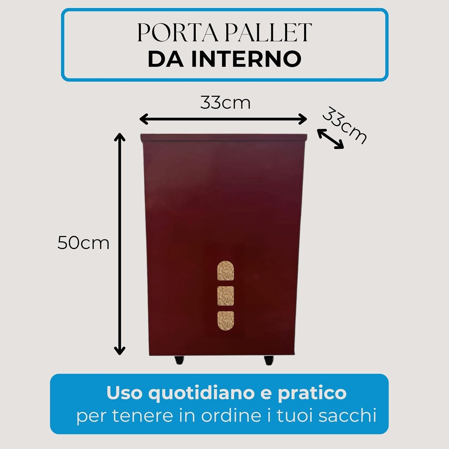 Porta Pellet – Rosso