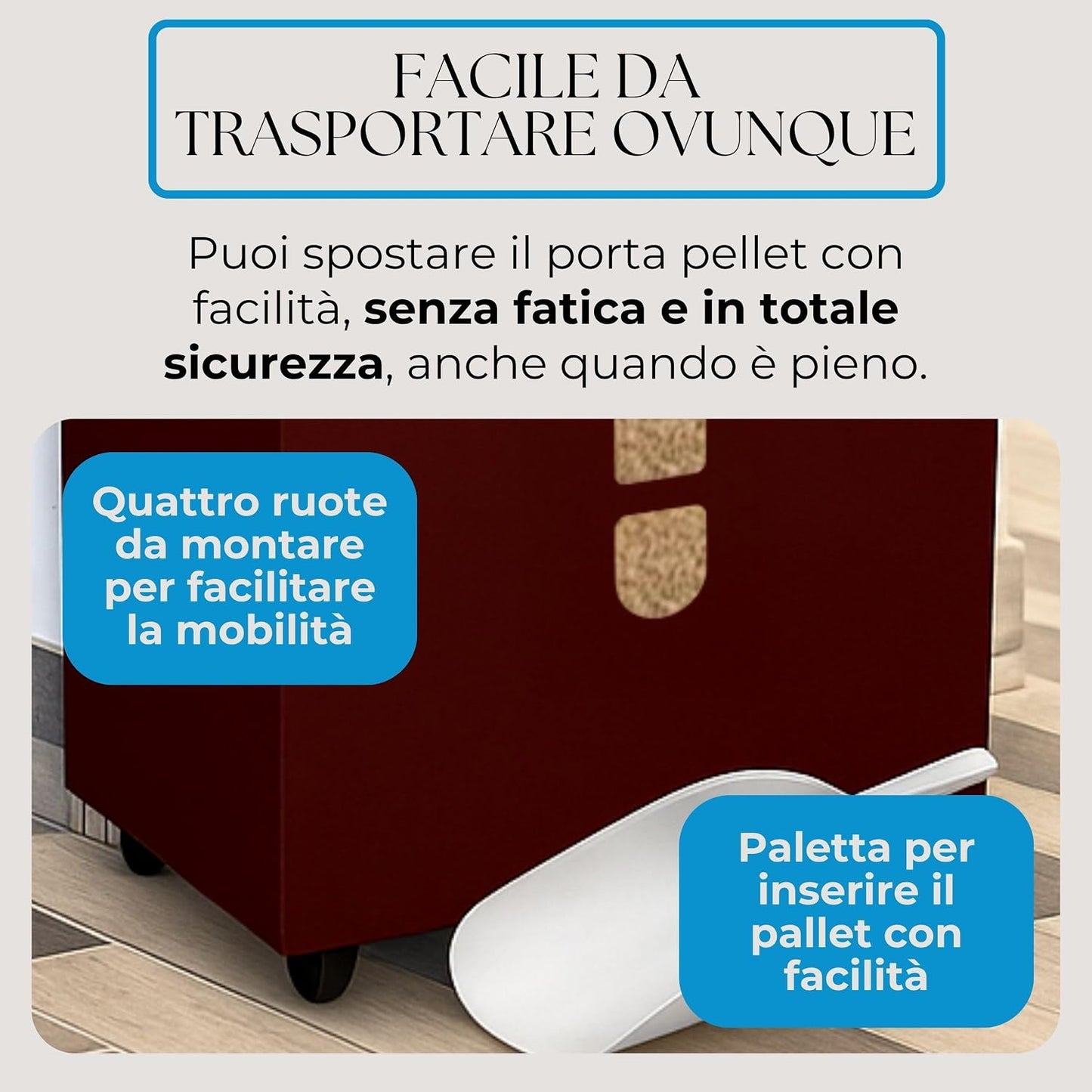 Porta Pellet – Rosso
