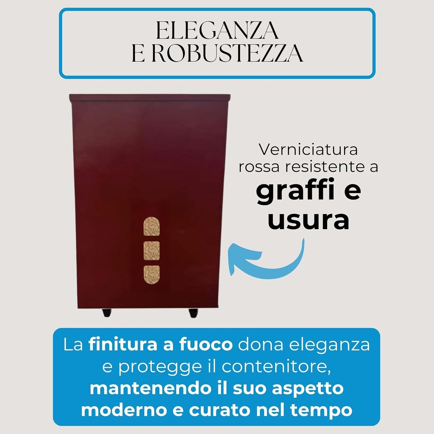 Porta Pellet – Rosso