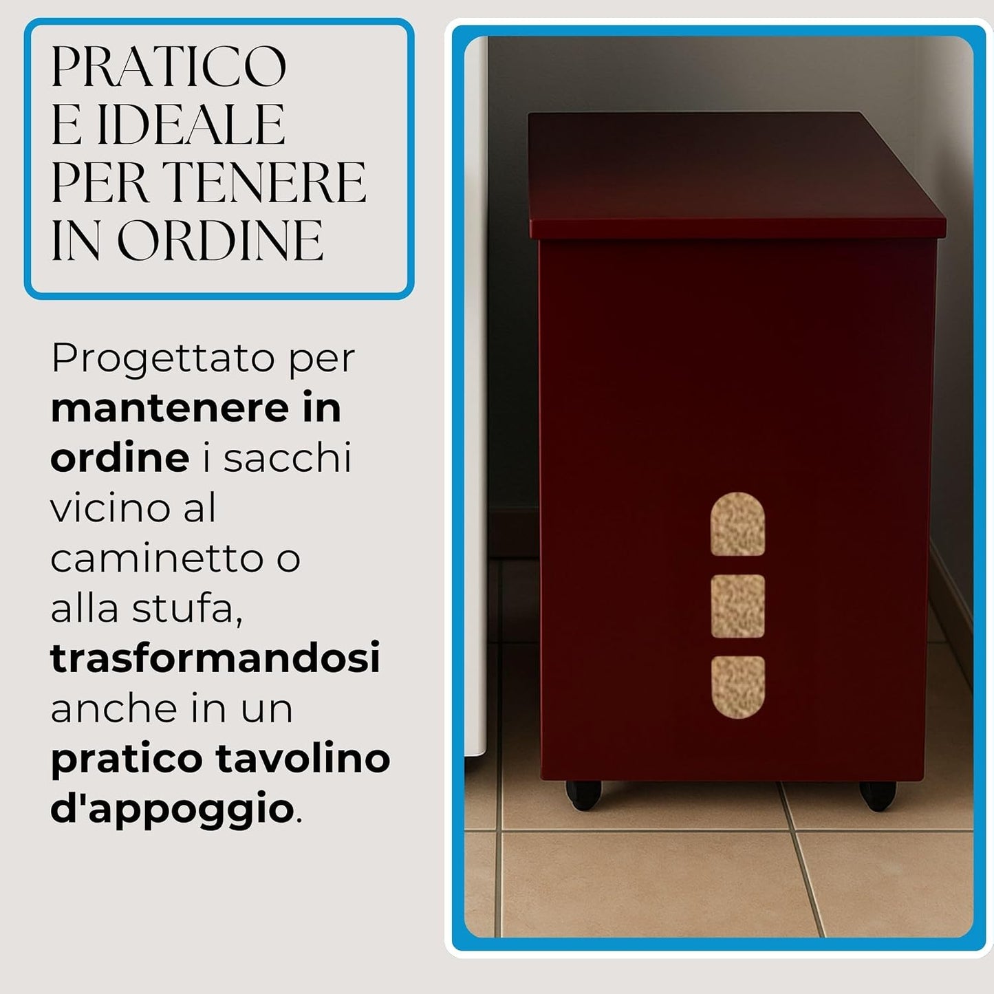 Porta Pellet – Rosso