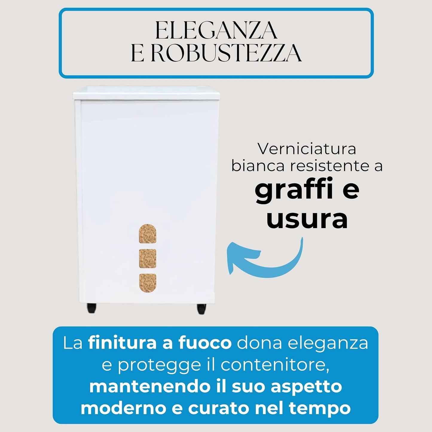 Porta Pellet – Bianco