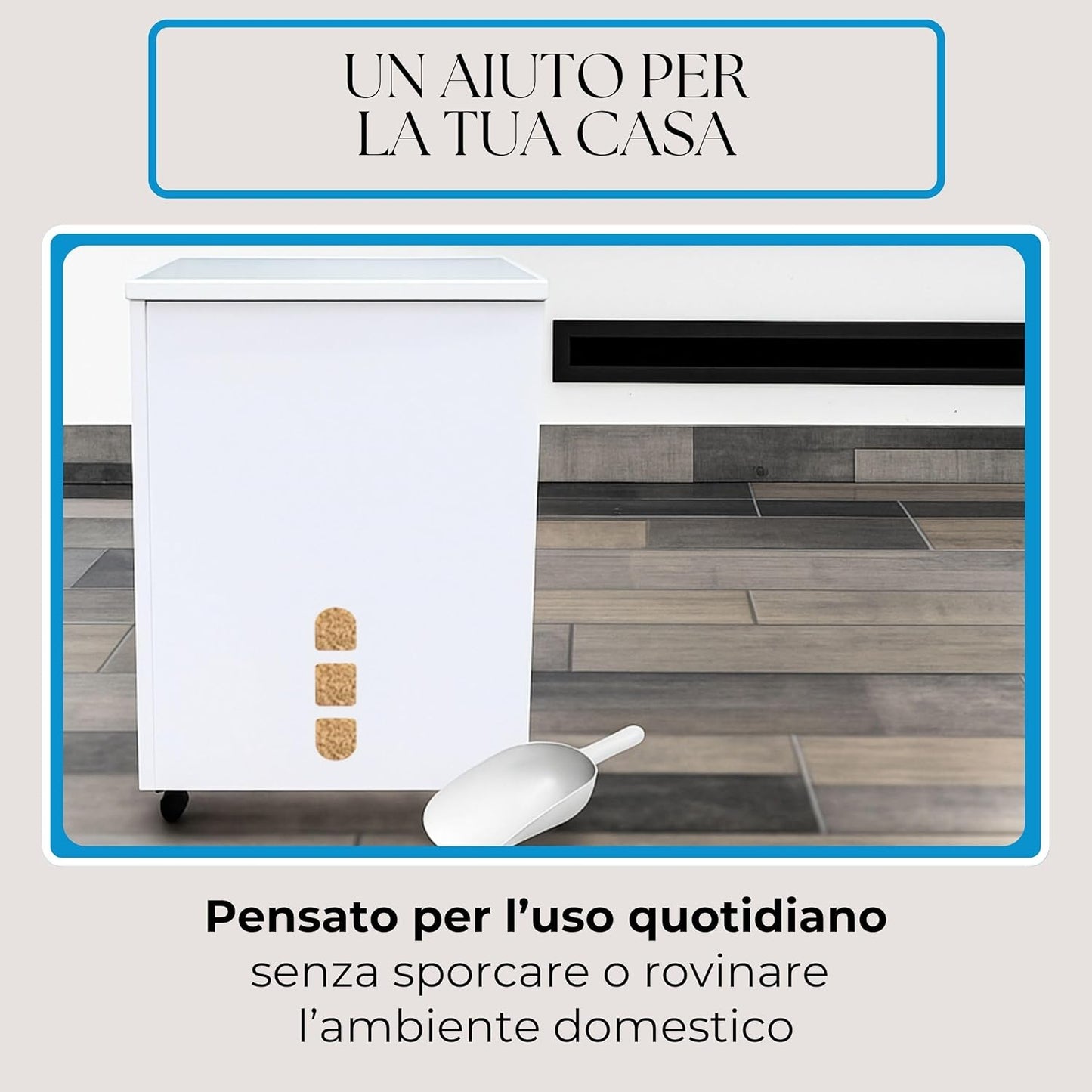 Porta Pellet – Bianco