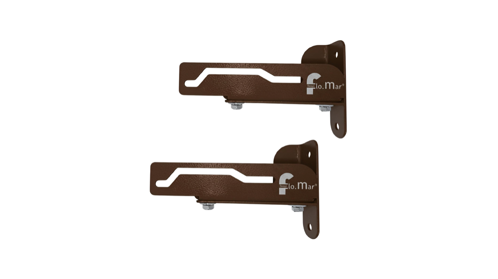 Kit Completo per Montaggio a Parete, solo per Stendino modello Flip - Kit di Fissaggio a Muro - Marrone