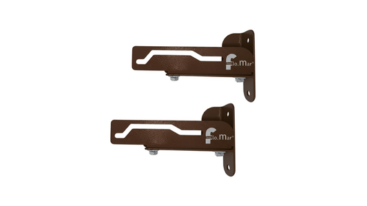 Kit Completo per Montaggio a Parete, solo per Stendino modello Flip - Kit di Fissaggio a Muro - Marrone
