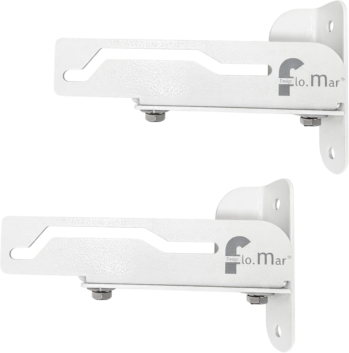 Kit Completo per Montaggio a Parete, solo per Stendino modello Flip - Kit di Fissaggio a Muro - Bianco